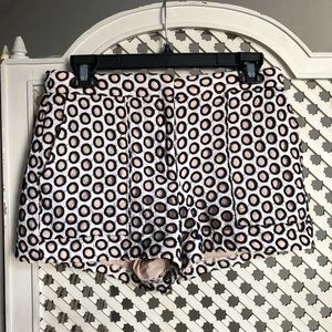 J. Crew dressy polka dot layered shorts sz 4